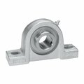 Iptci Pillow Block Ball Bearing Unit, .75 in Bore, Nickel Plated Hsg, Hard Chrome Insert, Set Screw Lock CUCNPP204-12